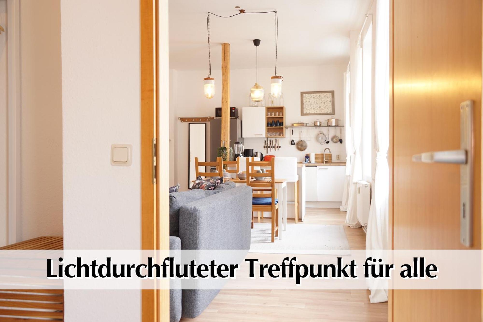 에르푸르트 Helles Altbau-Loft Mit Kingsize Bett, Smart-Tv, Etc 아파트 외부 사진